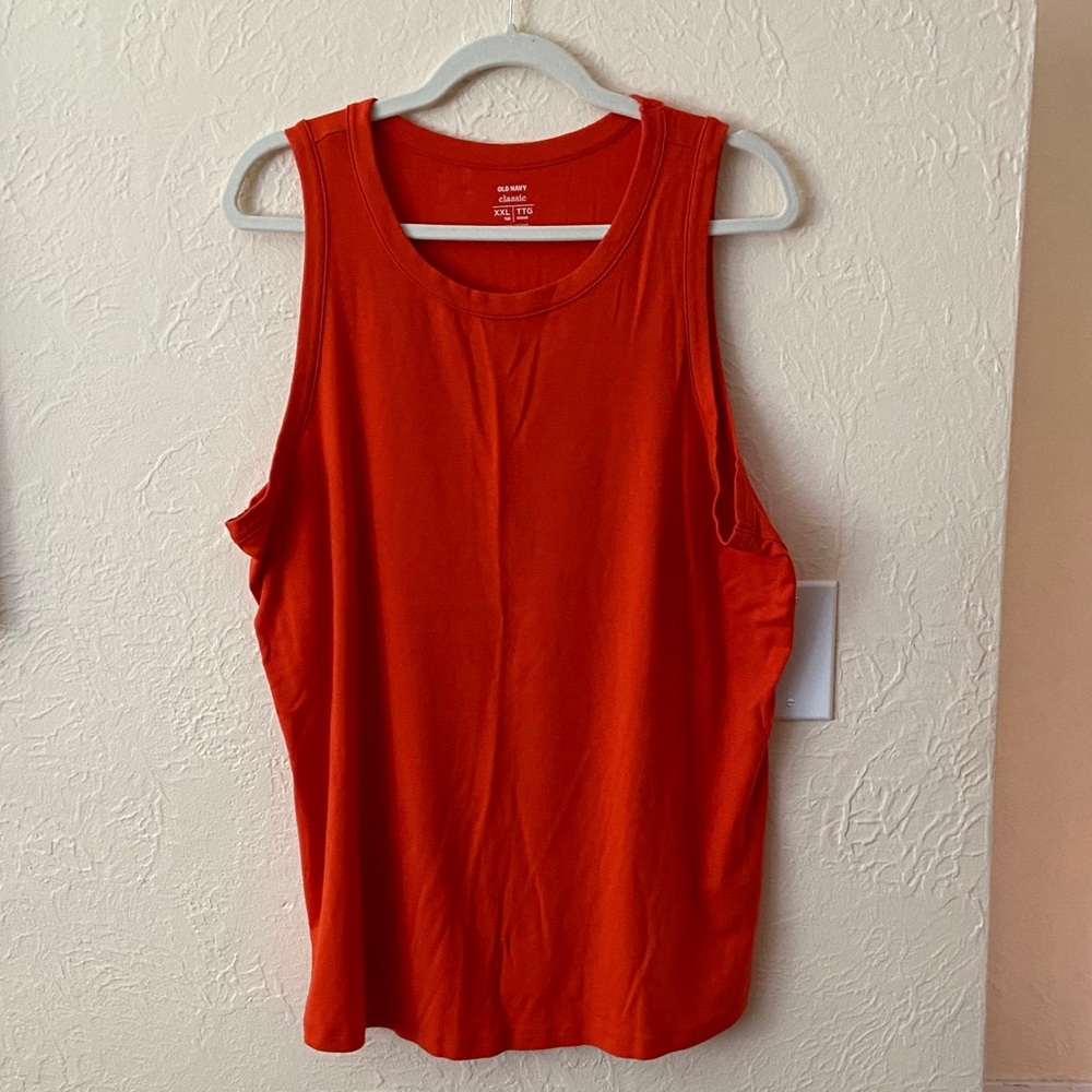 Old Navy 2X Tall Orange Tank Top